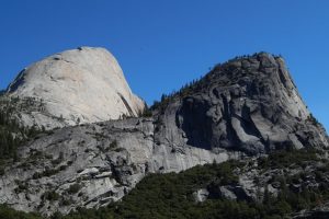 The backside of Half Dome and Mt. Broderick.