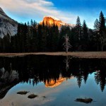 Half Dome and reflection